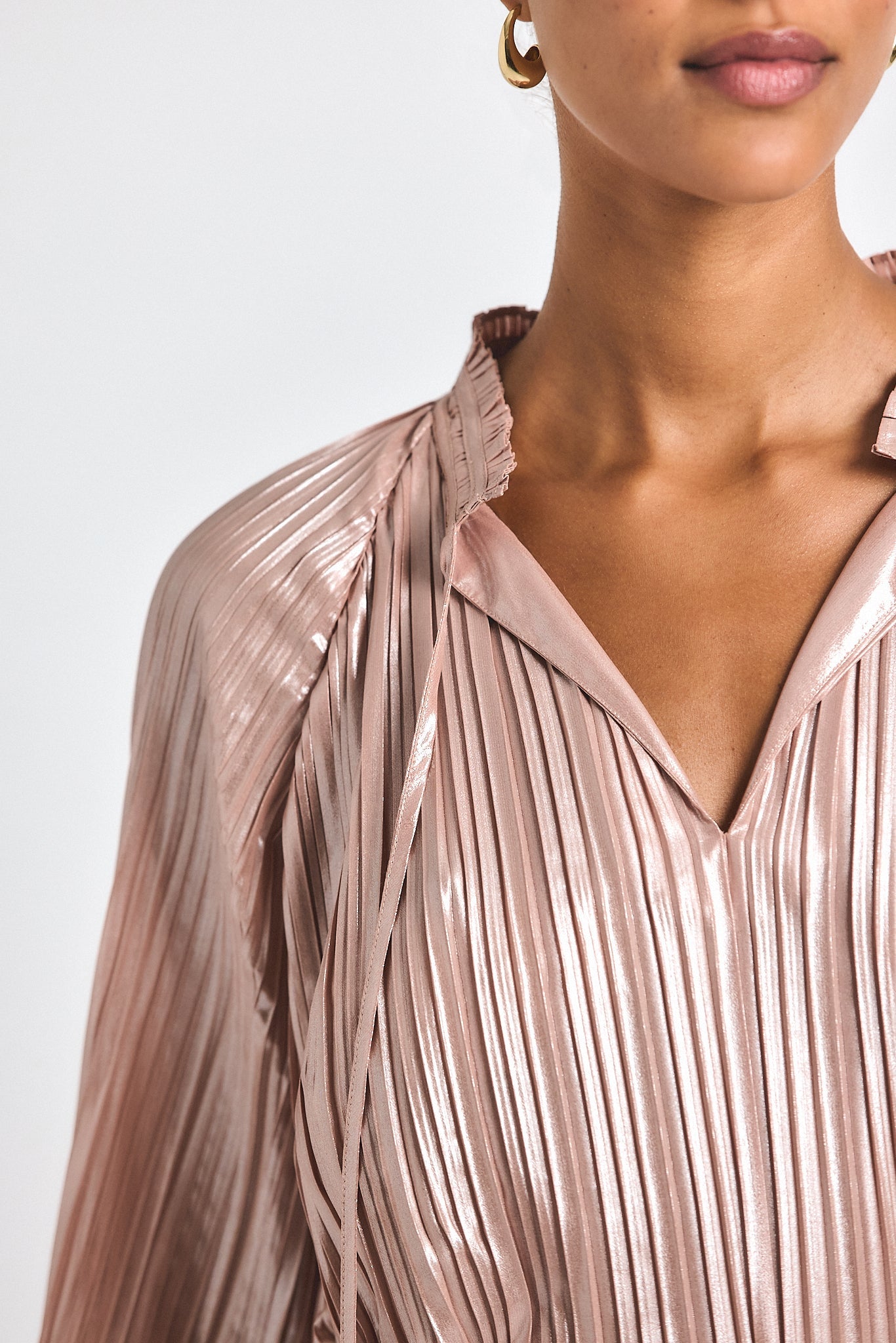 Claira Blouse - Pink Silver