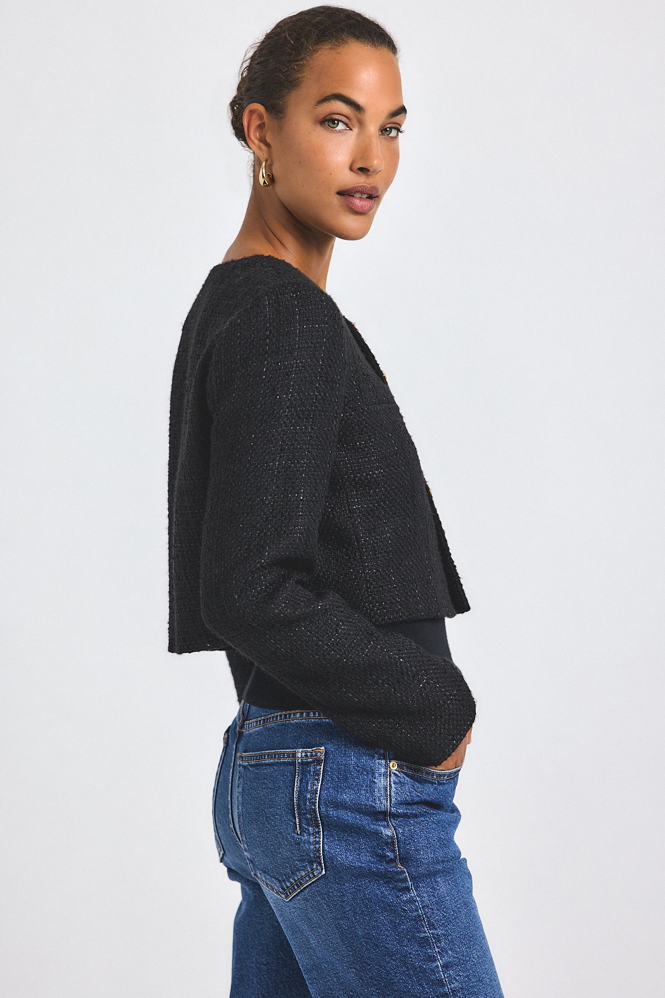 Juliette Tweed Jacket - Black