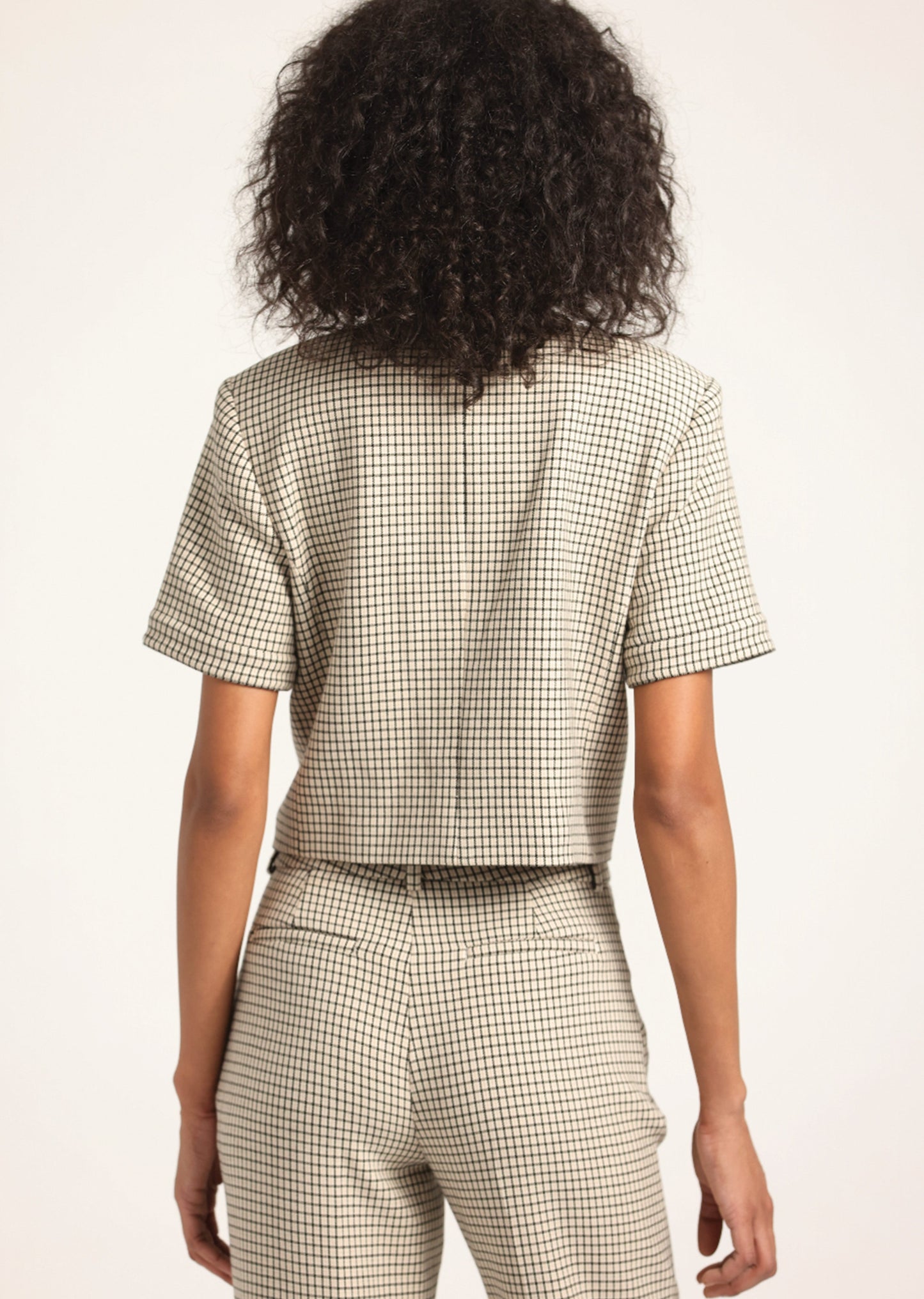 Grace Short Sleeve Jacket - Biscuit Multi