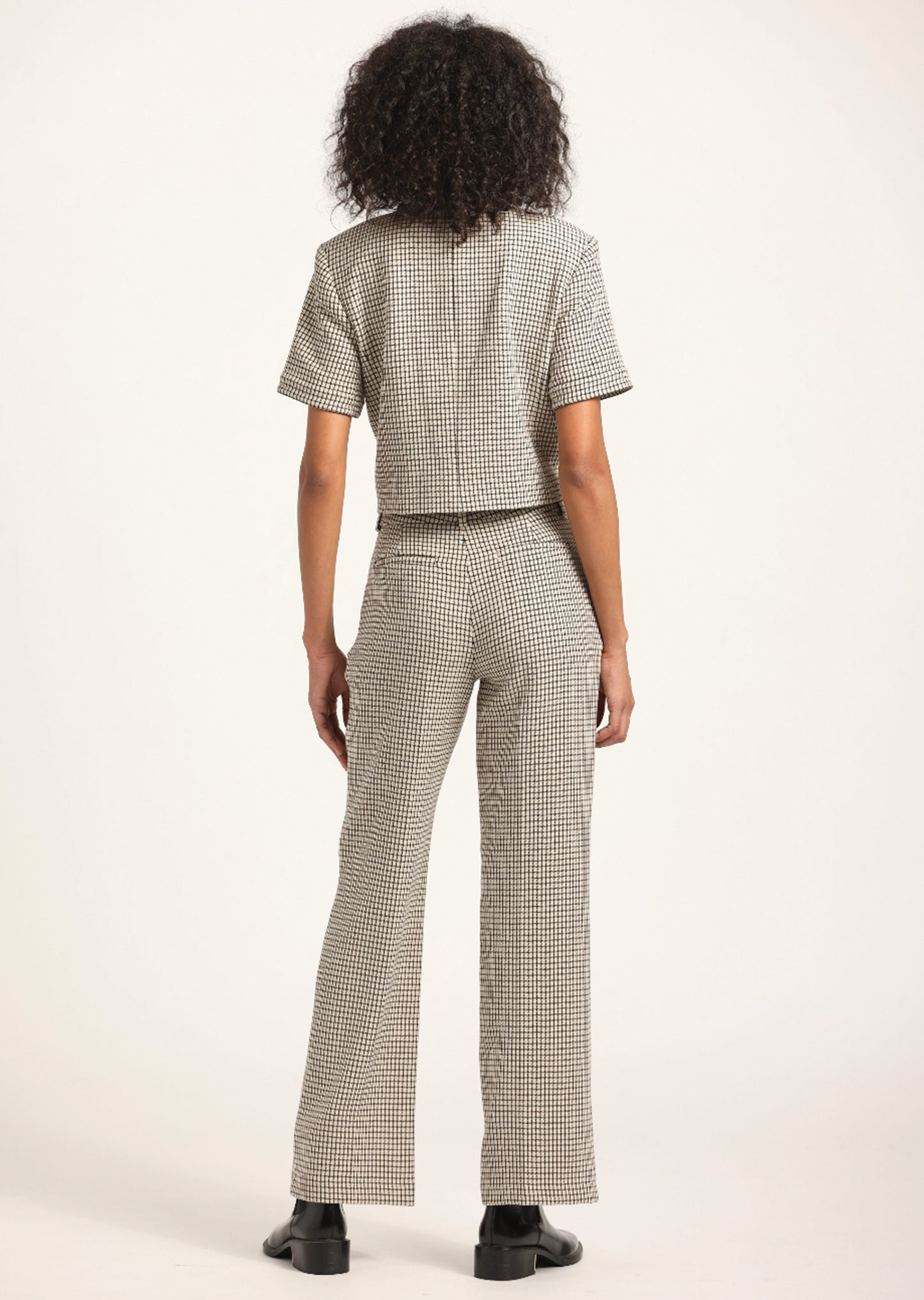 Nell Wide Leg Pant - Biscuit Multi