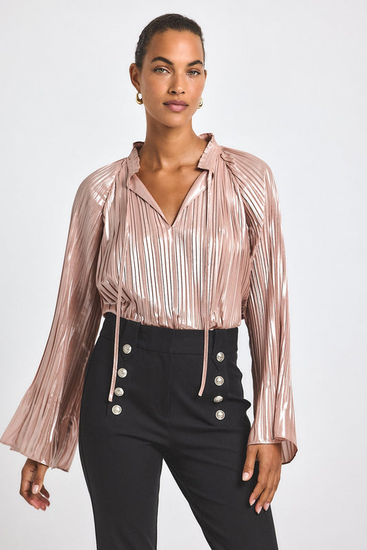 Claira Blouse - Pink Silver