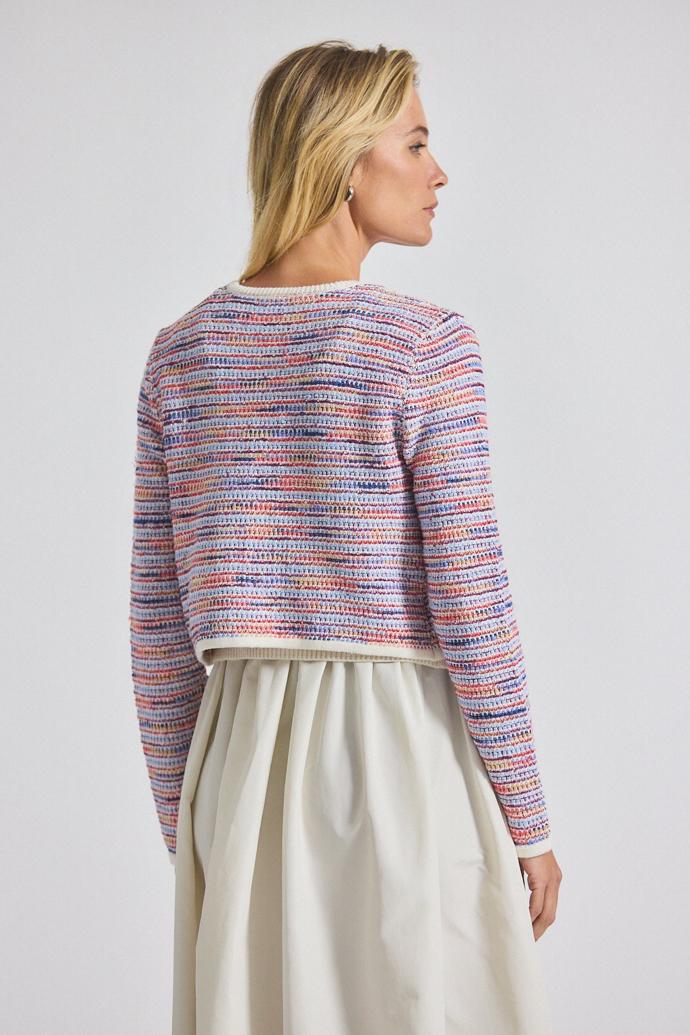 Findley Space Dyed Cardigan - Raspberry Multi