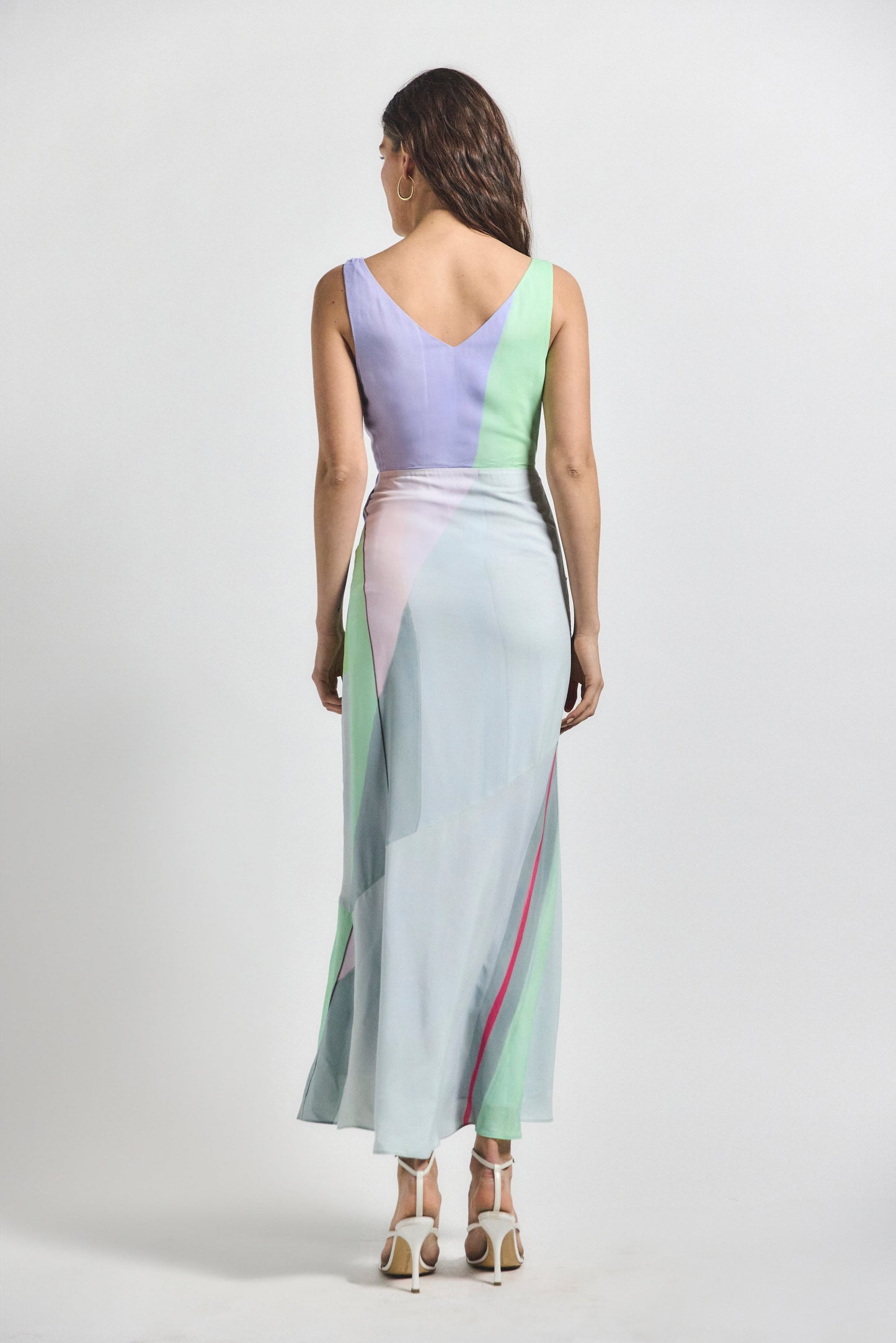 Gabrielle Printed Dress - Opaline Multi