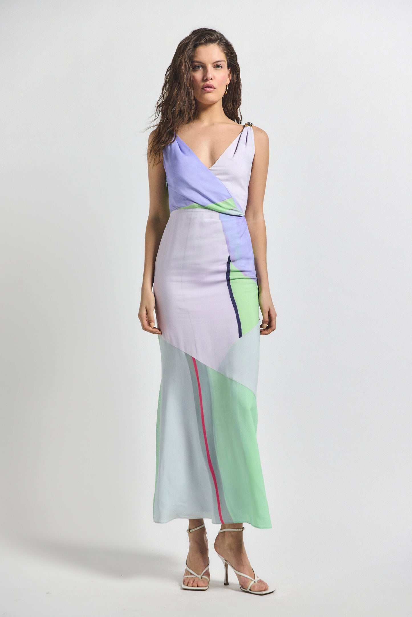 Gabrielle Printed Dress - Opaline Multi