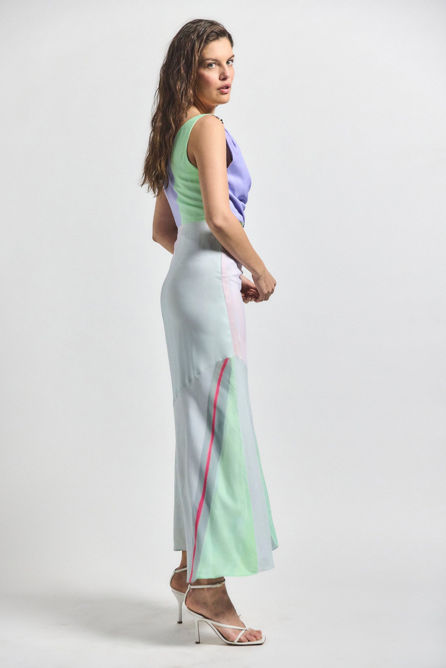 Gabrielle Printed Dress - Opaline Multi