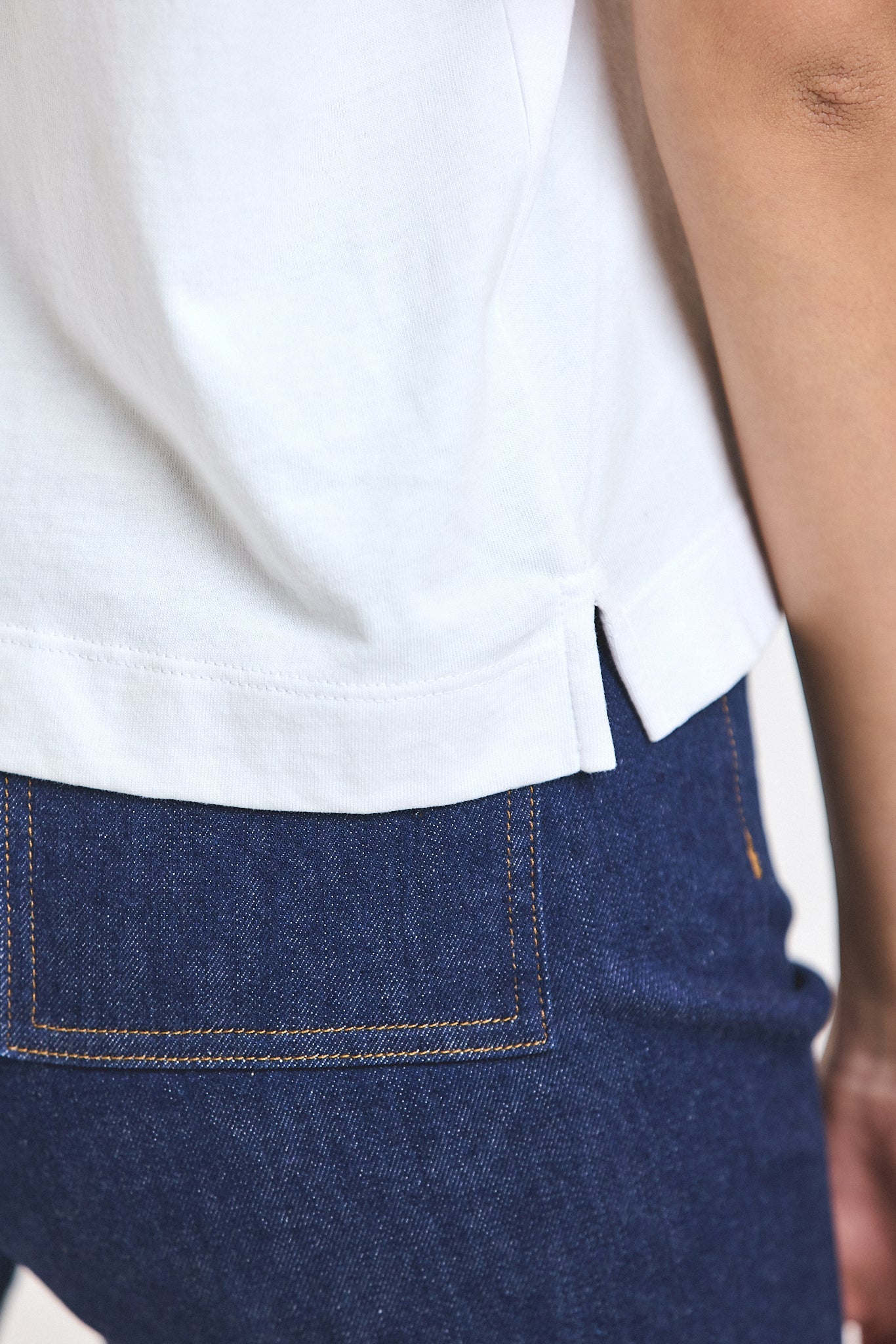 Miranda Cotton Jersey Boxy Tee - White