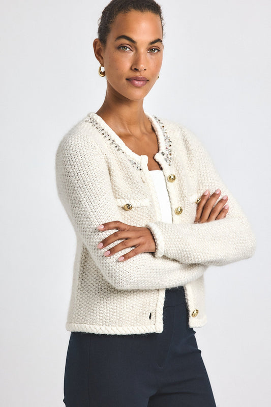 Zaria Cardigan Jacket - Cream