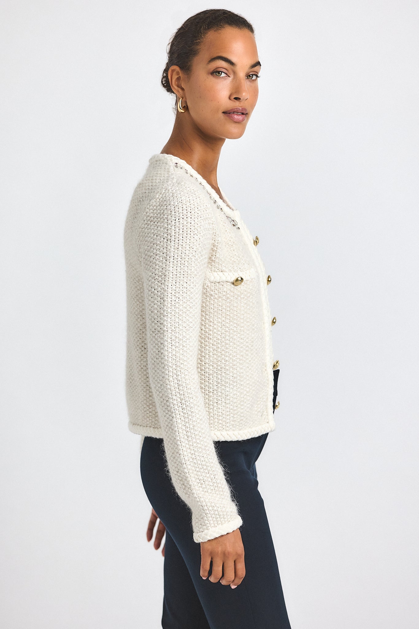 Zaria Cardigan Jacket - Cream